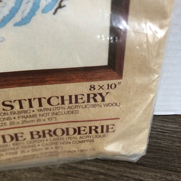 Vtg Creatique Covered Bridge Stitchery Kit - Picture 4 of 13